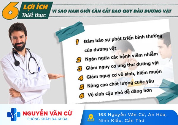 Những lợi ích cắt bao quy đầu đối với sức khỏe nam giới