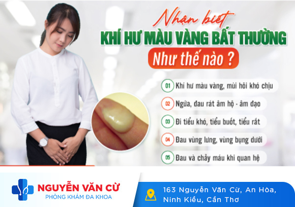 Huyết trắng màu vàng cẩn thận viêm nhiễm phụ khoa